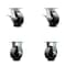 Service Caster 5 Inch Kingpinless Glass Filled Nylon Wheel Swivel Caster Swivel 2 Rigid, 2PK SCC-KP30S520-GFNR-2-R-2 - alternate 1